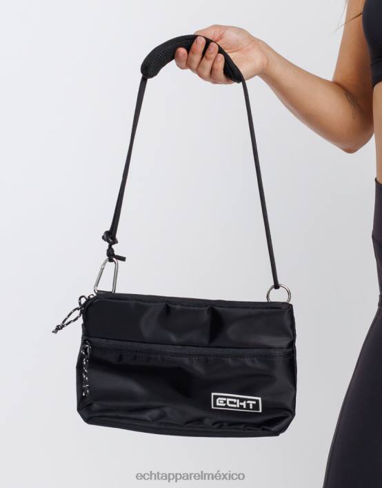bolso bandolera de nailon unisexo negro ECHT bolsa 884H529