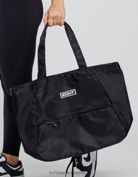 bolso de mano de nailon unisexo negro ECHT bolsa 884H531