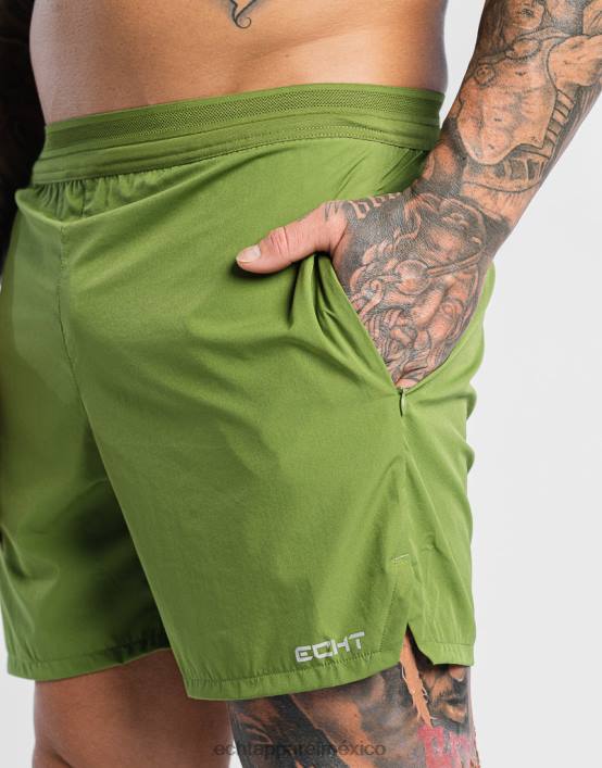 pantalones cortos de carbono hombres verde oliva ECHT bolsa 884H596