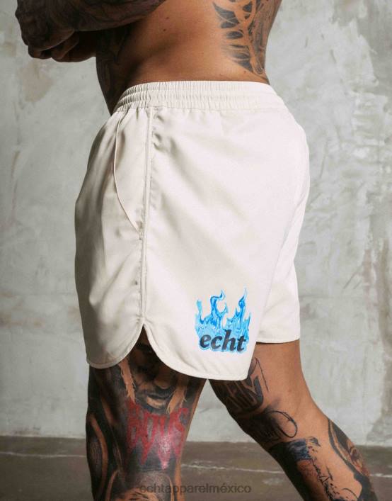 pantalones cortos de fuego hombres blanco crema ECHT bolsa 884H575