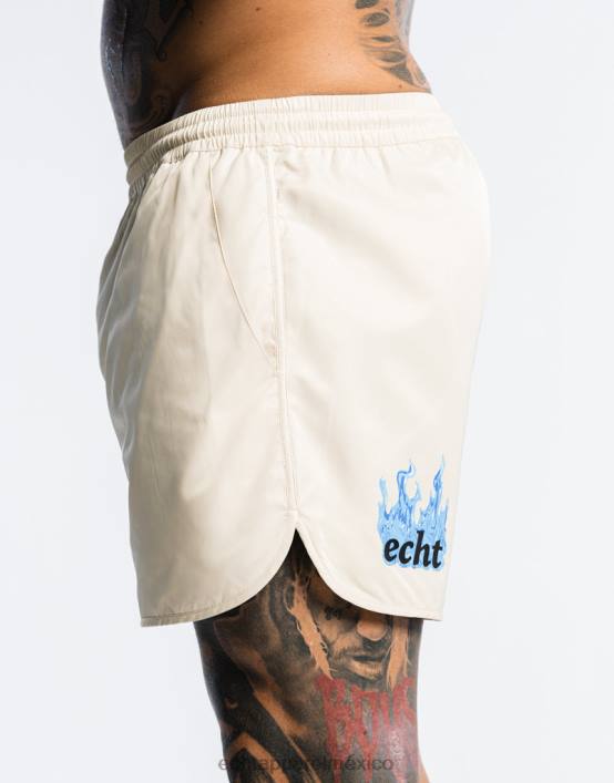 pantalones cortos de fuego hombres blanco crema ECHT bolsa 884H575
