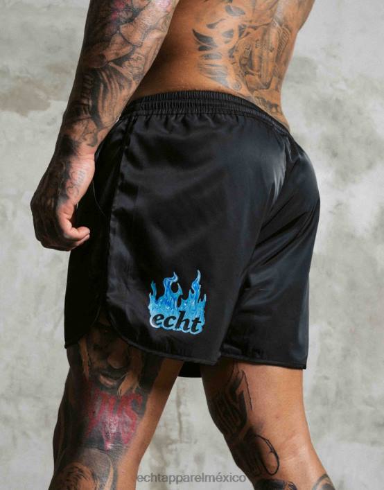 pantalones cortos de fuego hombres negro ECHT bolsa 884H574