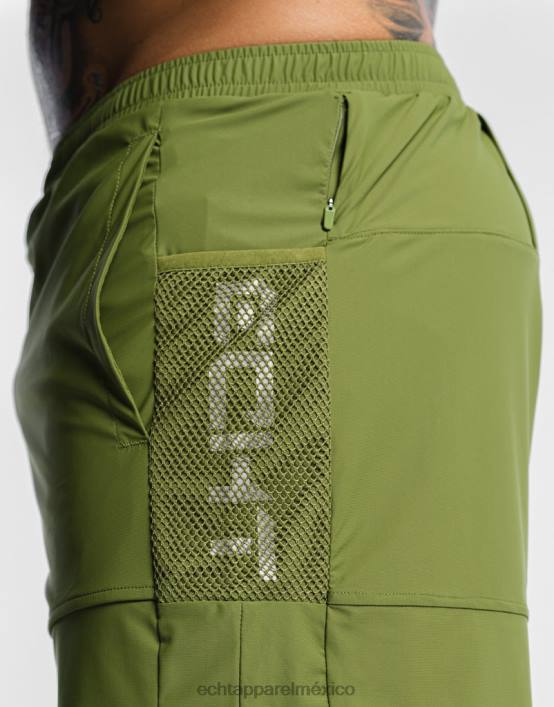 pantalones cortos de línea alta hombres verde ECHT bolsa 884H558