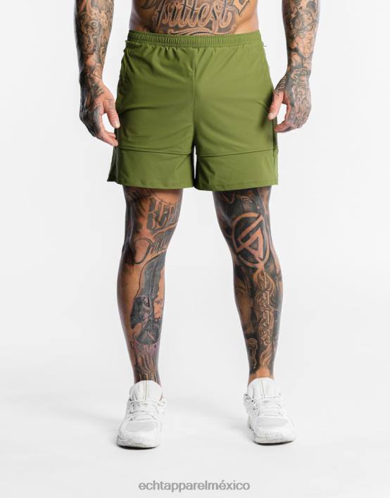 pantalones cortos de línea alta hombres verde ECHT bolsa 884H558