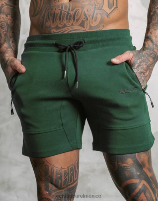 pantalones cortos de punto a la fuerza hombres verde oscuro ECHT bolsa 884H580