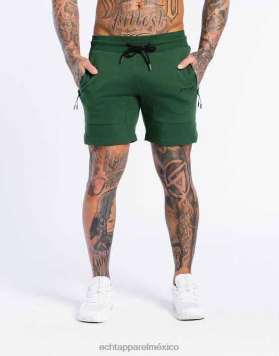 pantalones cortos de punto a la fuerza hombres verde oscuro ECHT bolsa 884H580