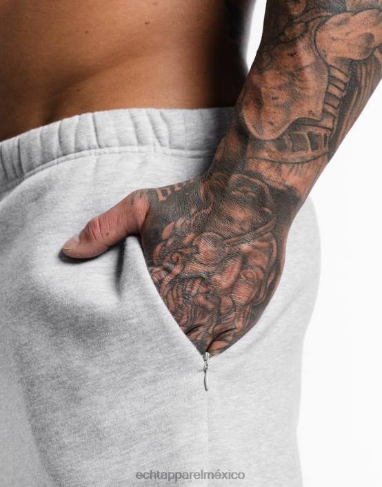 shorts basicos hombres cuero gris ECHT bolsa 884H602