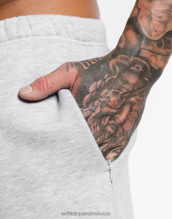 shorts basicos hombres cuero gris ECHT bolsa 884H602