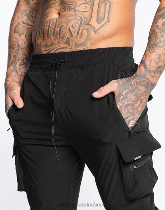 pantalones de lanza hombres negro ECHT bolsa 884H540