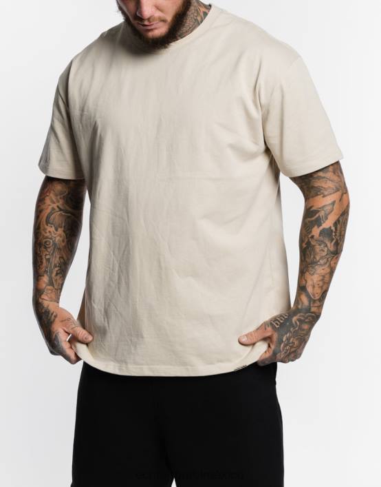 camiseta basica hombres avena ECHT bolsa 884H599