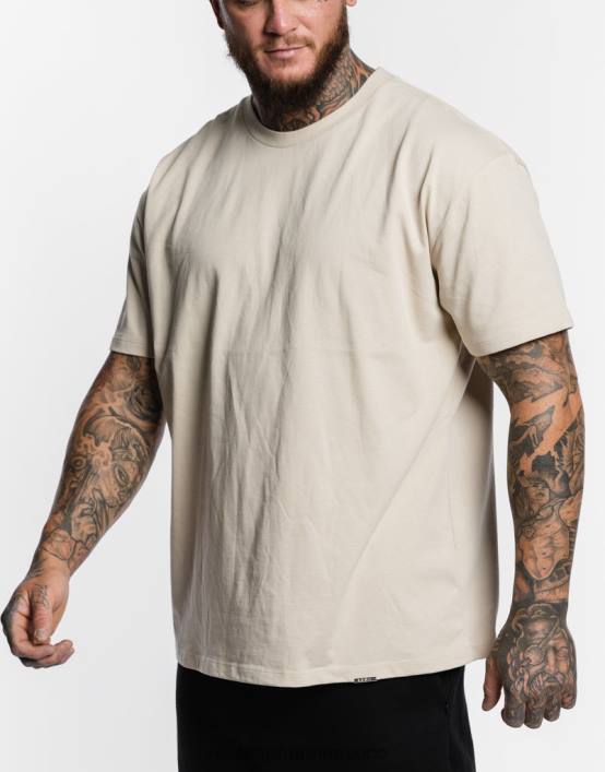 camiseta basica hombres avena ECHT bolsa 884H599