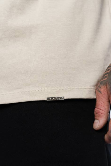 camiseta basica hombres avena ECHT bolsa 884H599