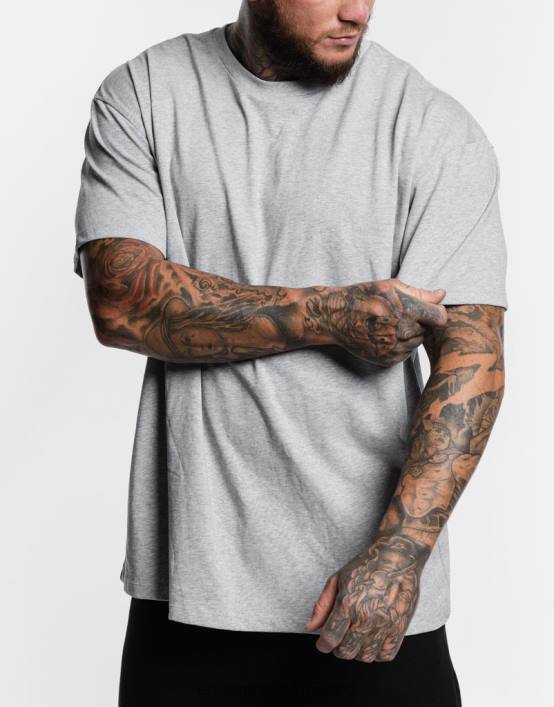 camiseta basica hombres cuero gris ECHT bolsa 884H598