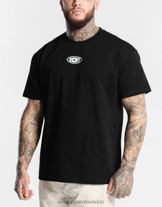camiseta clásica hombres negro ECHT bolsa 884H567