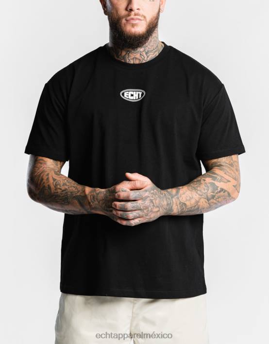 camiseta clásica hombres negro ECHT bolsa 884H567