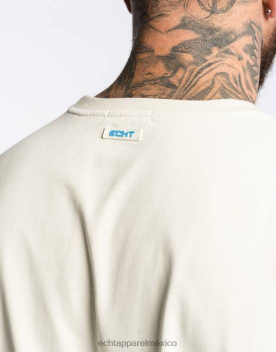camiseta de fuego hombres blanco crema ECHT bolsa 884H577