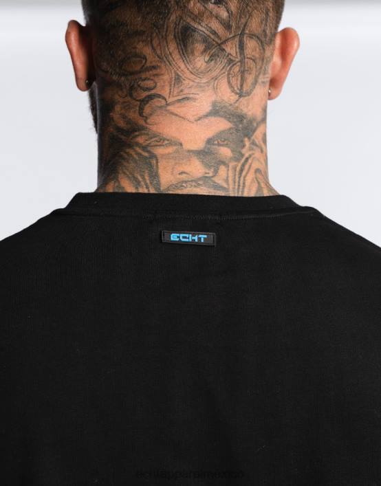 camiseta de fuego hombres negro ECHT bolsa 884H576