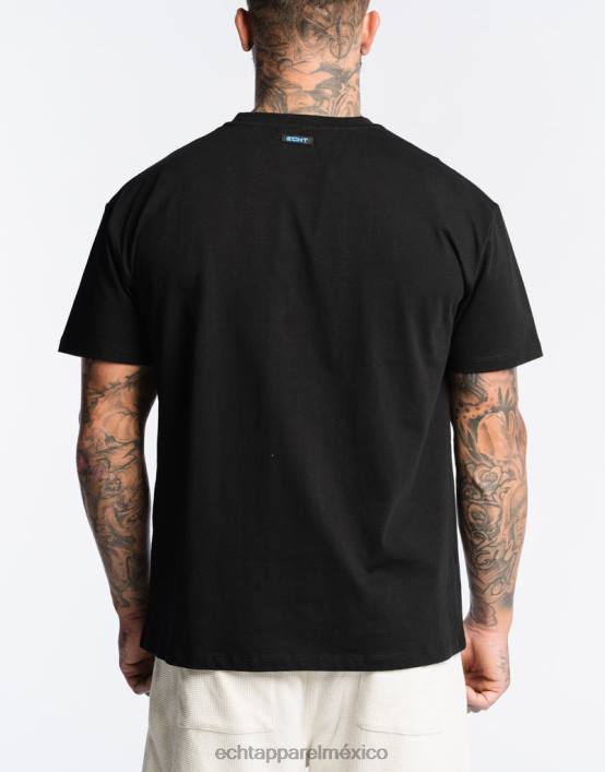 camiseta de fuego hombres negro ECHT bolsa 884H576