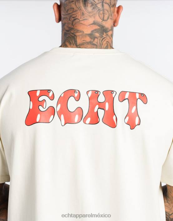 camiseta fresa hombres blanco ECHT bolsa 884H561