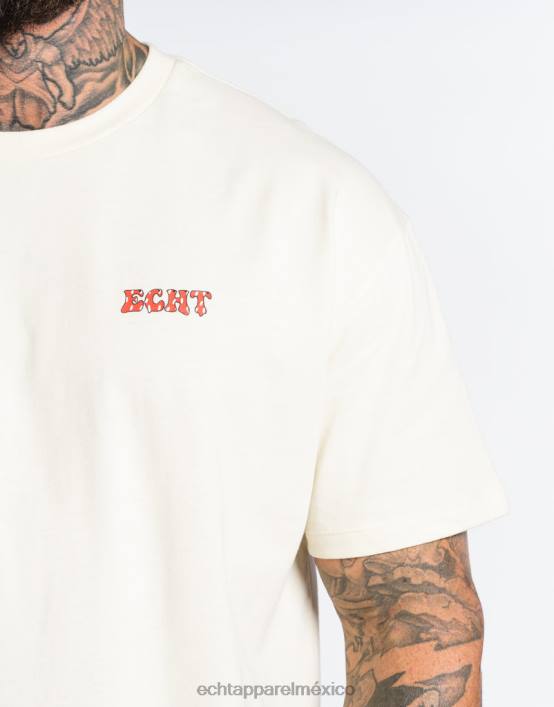 camiseta fresa hombres blanco ECHT bolsa 884H561