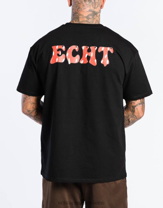 camiseta fresa hombres negro ECHT bolsa 884H560