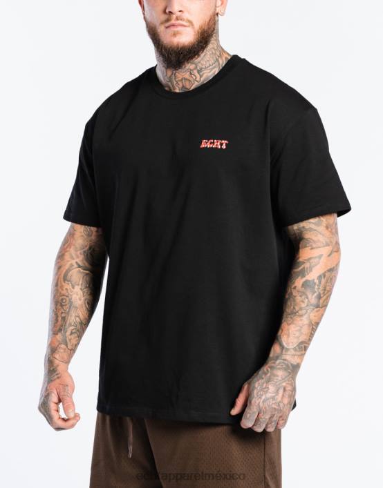 camiseta fresa hombres negro ECHT bolsa 884H560