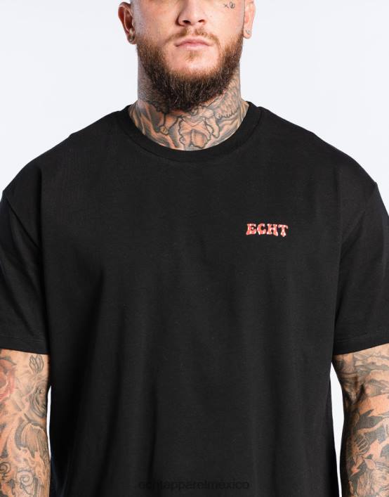 camiseta fresa hombres negro ECHT bolsa 884H560