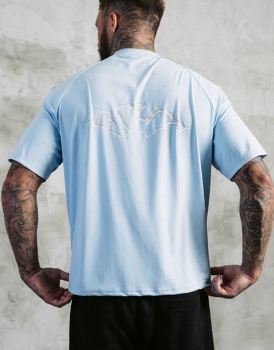 camiseta terror hombres bebe azul ECHT bolsa 884H585