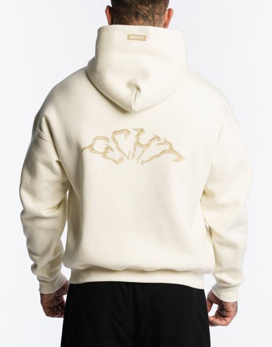 sudadera con capucha terror hombres blanco crema ECHT bolsa 884H545