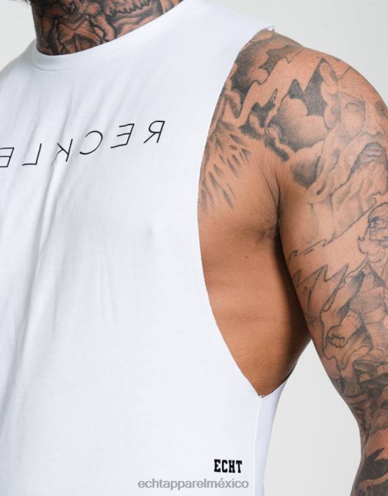 parte superior del músculo imprudente hombres blanco ECHT bolsa 884H605