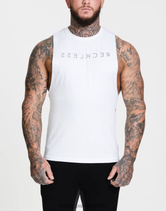 parte superior del músculo imprudente hombres blanco ECHT bolsa 884H605