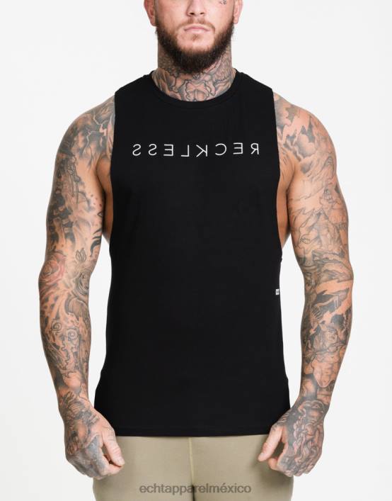 parte superior del músculo imprudente hombres negro ECHT bolsa 884H604