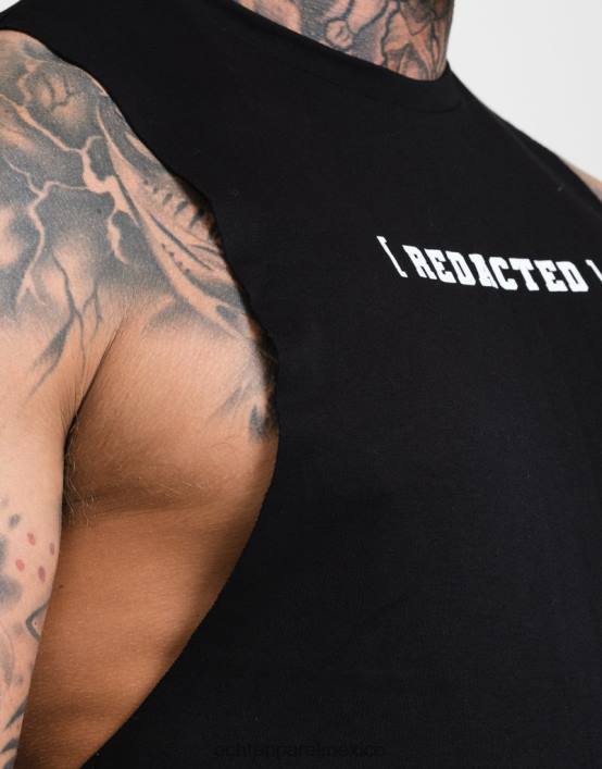 parte superior muscular redactada hombres negro ECHT bolsa 884H606