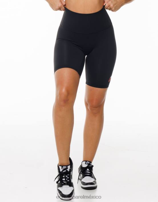 pantalones cortos de bicicleta de fresa mujer negro ECHT ropa 884H151