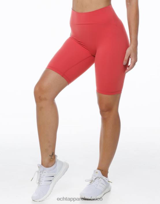pantalones cortos de ciclismo fortaleza mujer rojo ECHT ropa 884H401