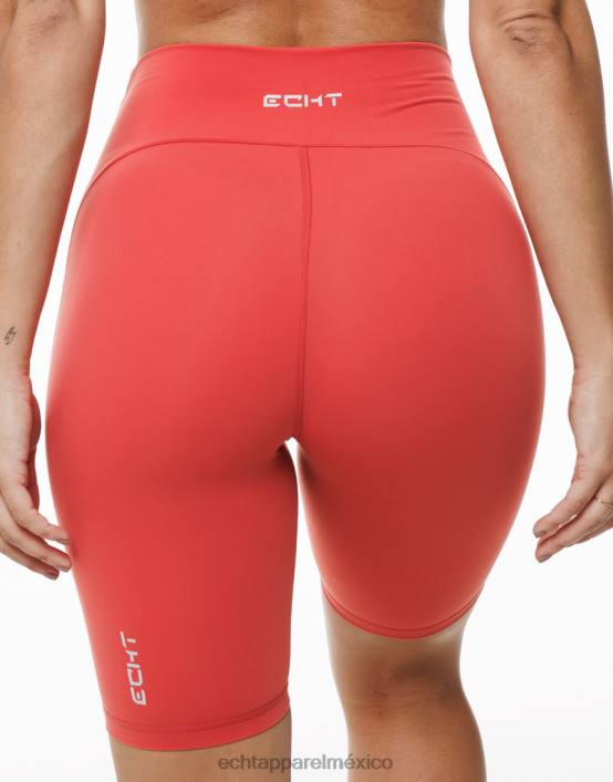 pantalones cortos de ciclismo fortaleza mujer rojo ECHT ropa 884H401