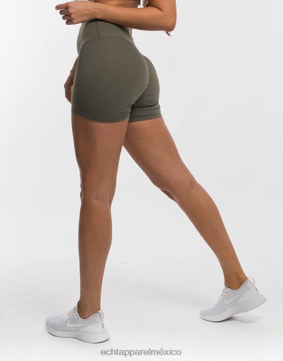 pantalones cortos de fuerza mujer aceituna polvorienta ECHT ropa 884H521