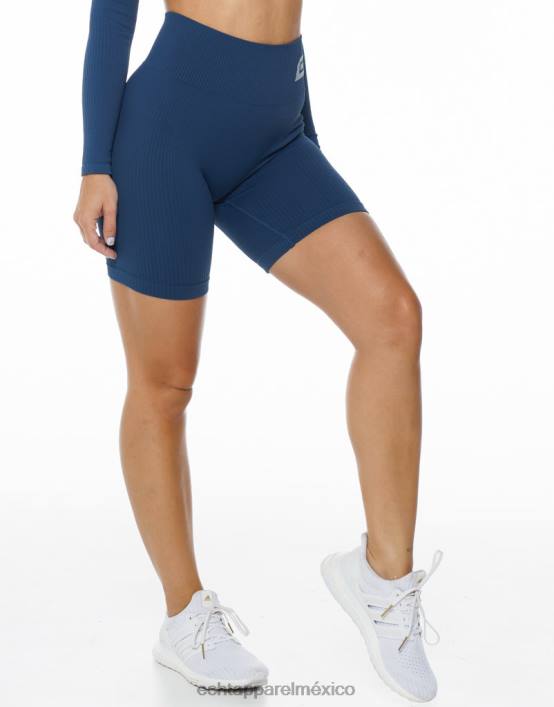 surgen pantalones cortos cómodos mujer azul denim ECHT ropa 884H286