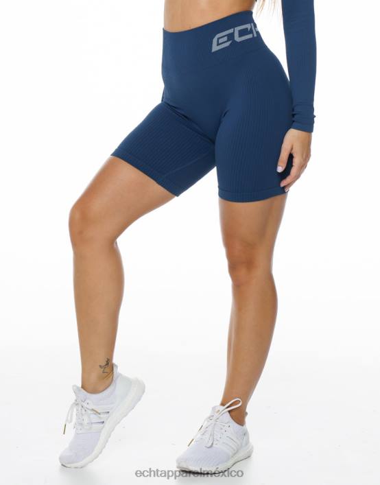 surgen pantalones cortos cómodos mujer azul denim ECHT ropa 884H286