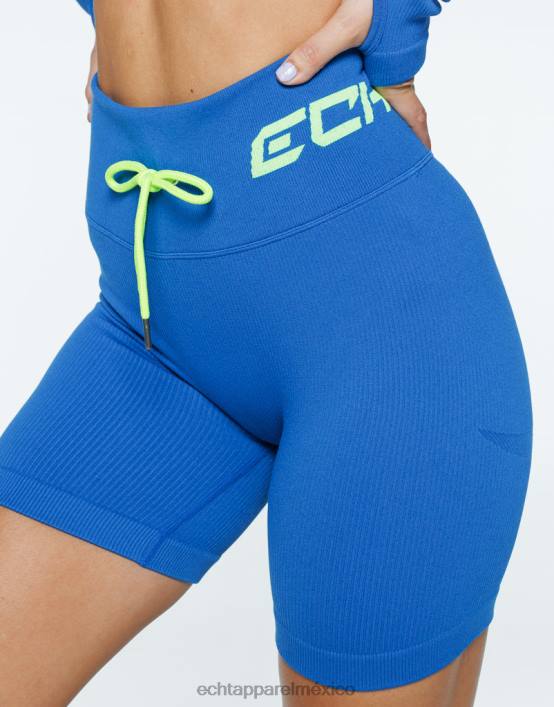 surgen pantalones cortos estilo v2 mujer azul ECHT ropa 884H269