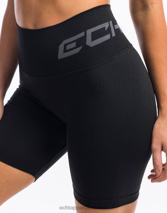 surgen pantalones cortos scrunch mujer negro ECHT ropa 884H53