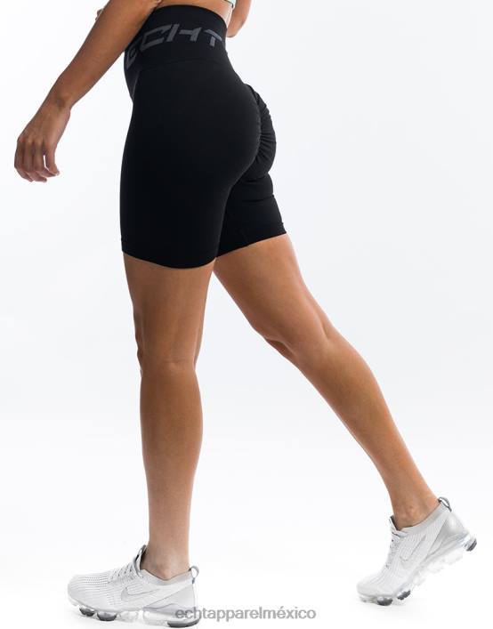surgen pantalones cortos scrunch mujer negro ECHT ropa 884H53