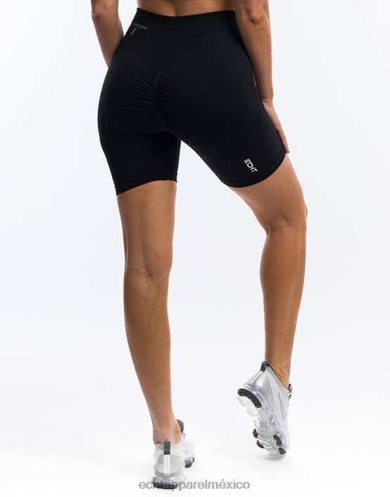 surgen pantalones cortos scrunch mujer negro ECHT ropa 884H53