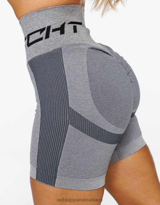 surgen pantalones cortos scrunch v2 mujer gris ECHT ropa 884H87
