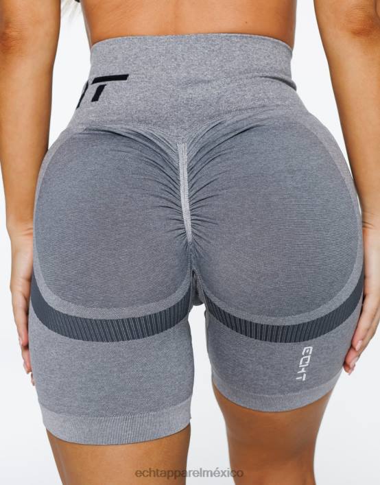 surgen pantalones cortos scrunch v2 mujer gris ECHT ropa 884H87