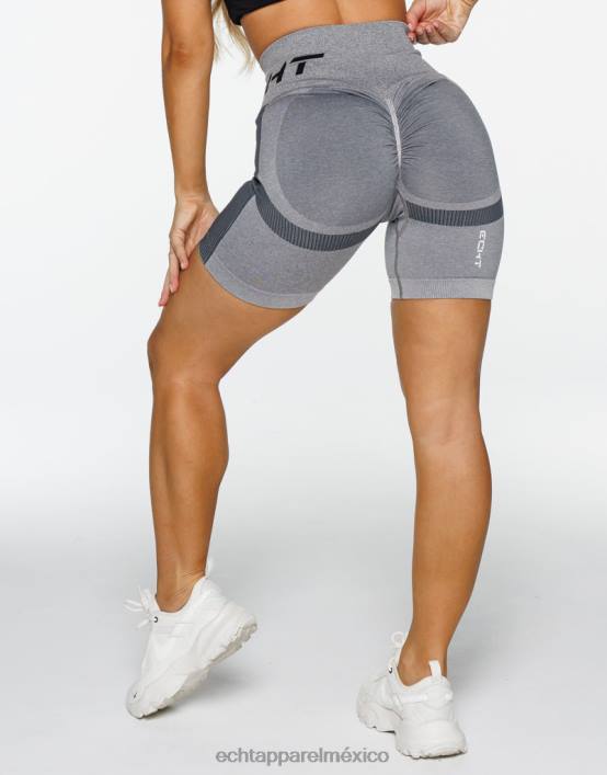 surgen pantalones cortos scrunch v2 mujer gris ECHT ropa 884H87