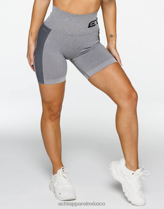 surgen pantalones cortos scrunch v2 mujer gris ECHT ropa 884H87