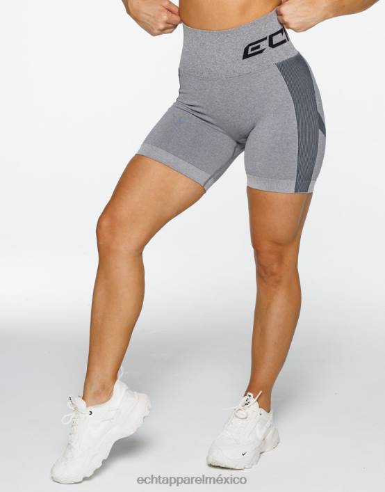 surgen pantalones cortos scrunch v2 mujer gris ECHT ropa 884H87