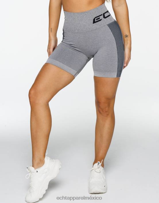 surgen pantalones cortos scrunch v2 mujer gris ECHT ropa 884H87