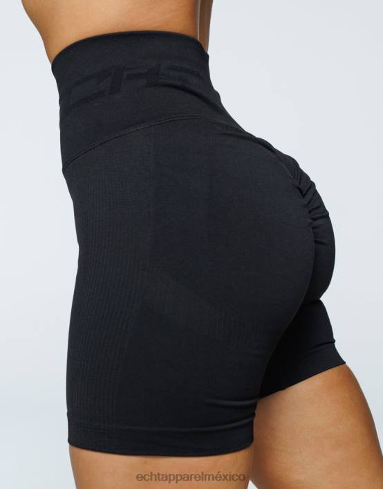 surgen pantalones cortos scrunch v2 mujer negro ECHT ropa 884H84
